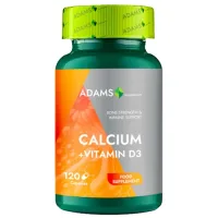 Wapń + Witamina D3, 120kapsułek, Adams Supplements