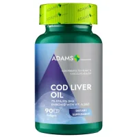 Cod Liver Oil 1000mg, 90cps, Adams Supplements
