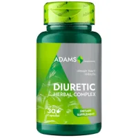 Complexe diurétique à base de plantes, 30 capsules, Adams Supplements