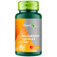 Magnesium Complex + B6, 30 capsules, Adams Supplements