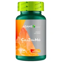 Ca + Zn + Mg, 120kapsułek, Adams Supplements