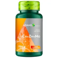 Ca + Zn + Mg, 30 capsule, Adams Supplements