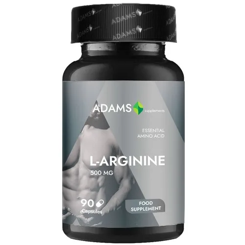 L-Arginina 500 mg, 90 kaps., Adams Supplements