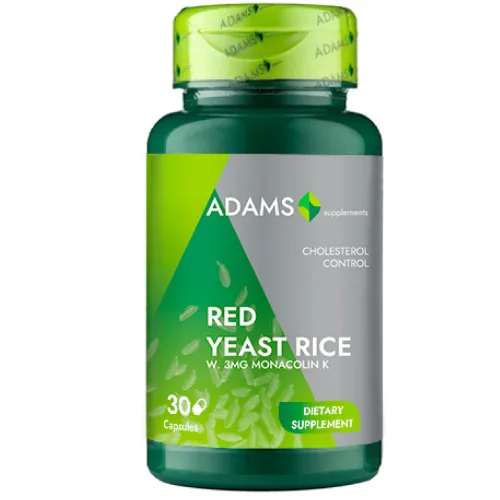 Червена дрождева ориз 600mg 30капс, Adams