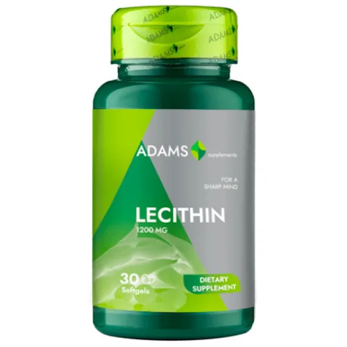 Lecitina 1200 mg, 30 capsule, Adams Supplements