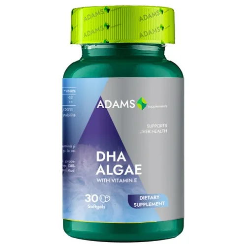 DHA Alghe 200mg, 30cps, Adams Supplements