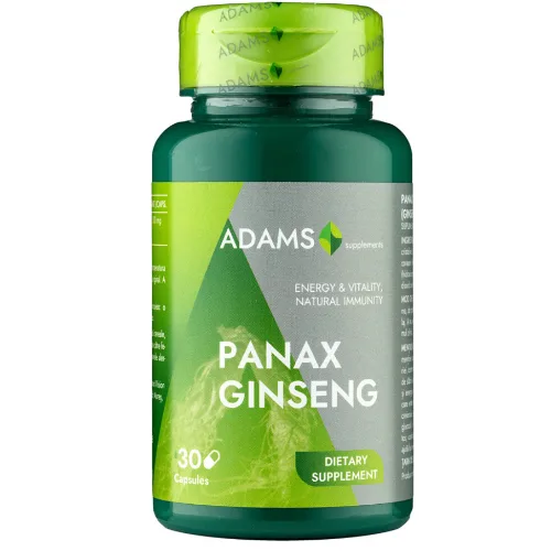 Panax Ginseng 1000 mg, 30 gélules, Adams Supplements