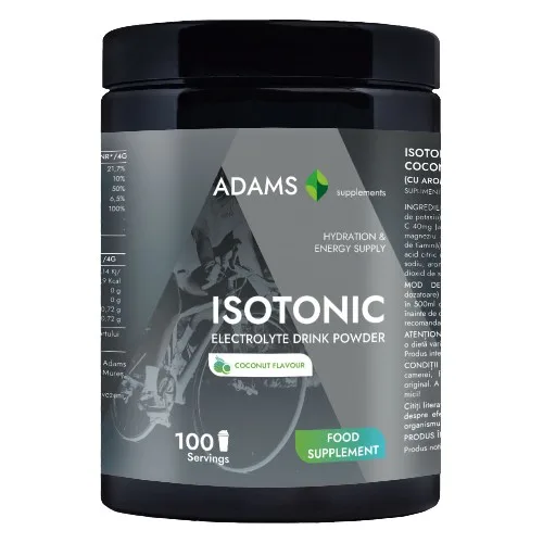 Изотонична електролитна напитка (Кокос), 400g, Adams Supplements