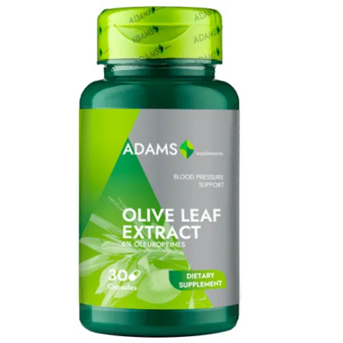 Extrait de feuille d'olivier 600 mg, 30 gélules, Adams Supplements
