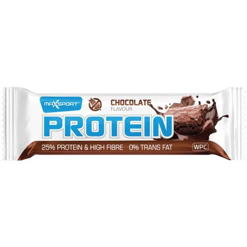 Barre protéinée au chocolat, sans gluten 60g, Maxsport