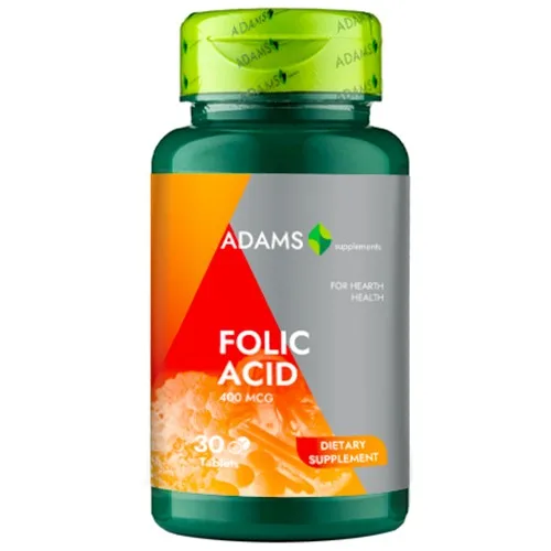 Acide folique 400mcg 30 comprimés, Adams