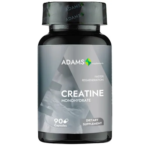 Créatine Monohydrate 2400 mg, 90 gélules, Adams Supplements