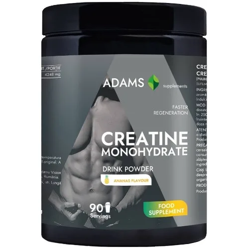 Créatine monohydrate (ananas), 400gr, Adams