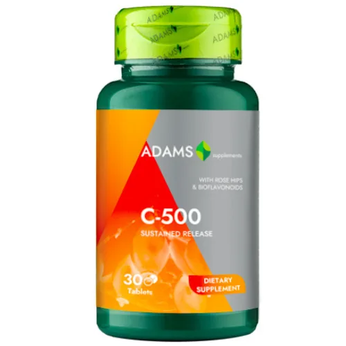 Витамин C-500 с шипки 30таб, Adams