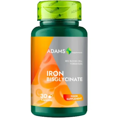 Bisglicinato di Ferro, 30cps, Adams Supplements