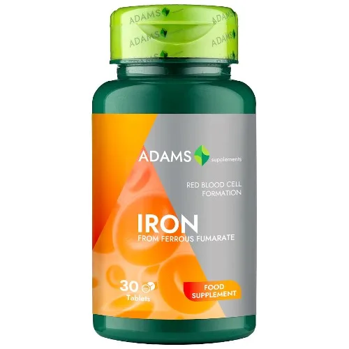 Желязо 14mg, 30 табл., Adams Supplements