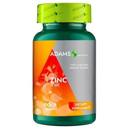 Цинк 15mg, 90 табл., Adams Supplements