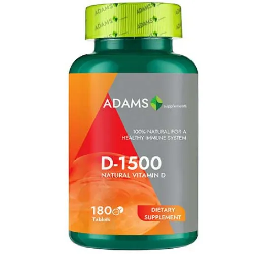 Witamina D-1500, 180 tabl, Adams Supplements